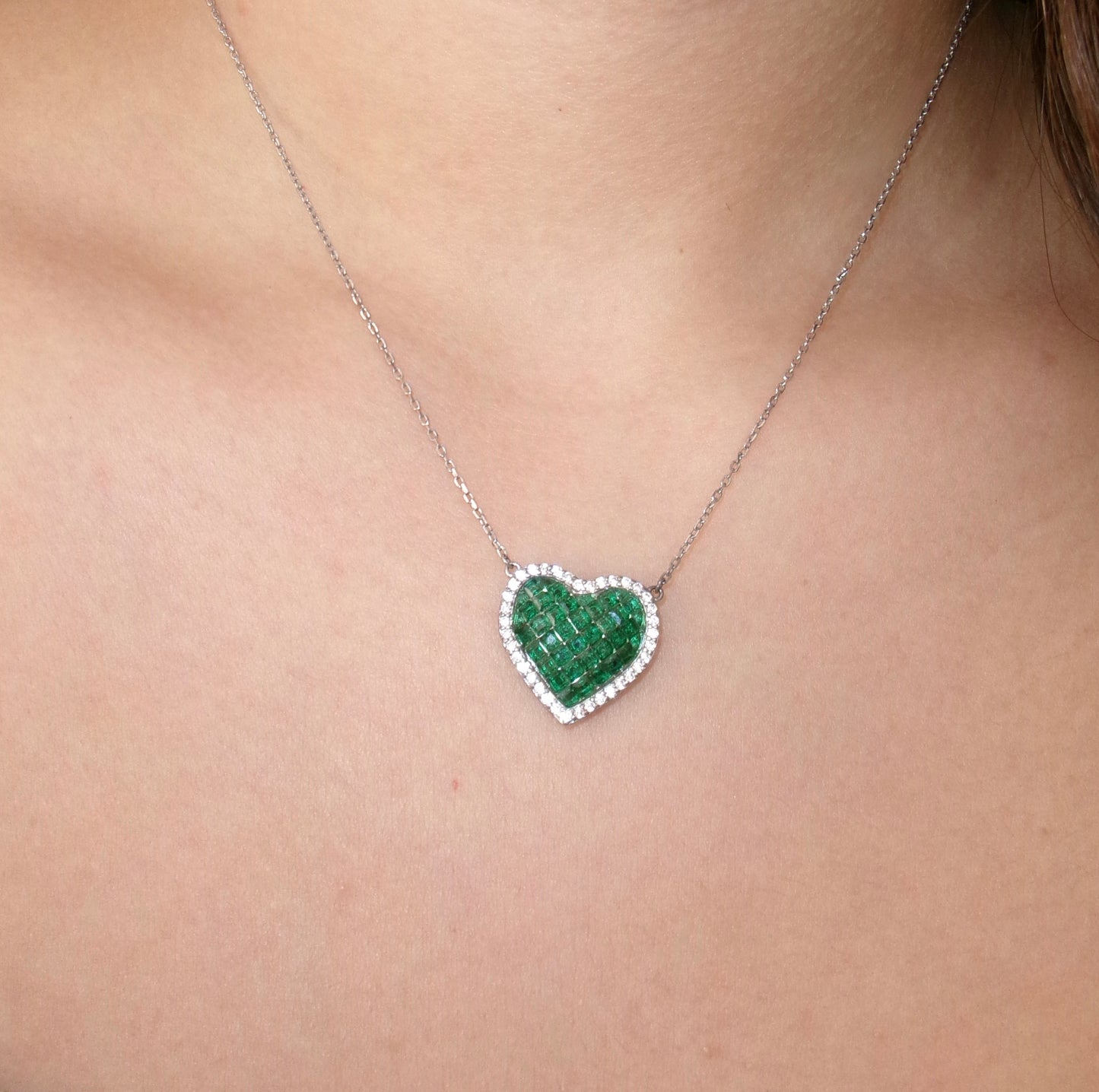 Green Heart Necklace