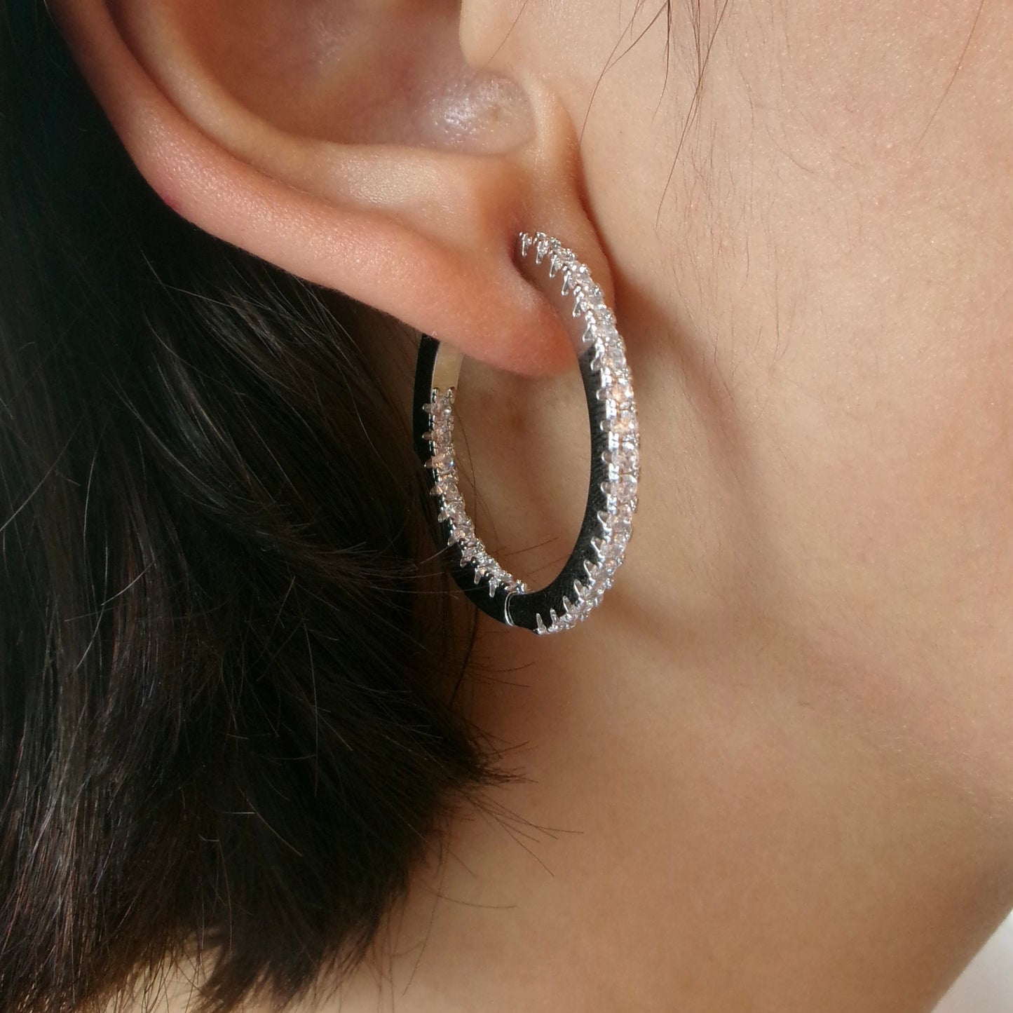 Skinny Pavé Hoop
