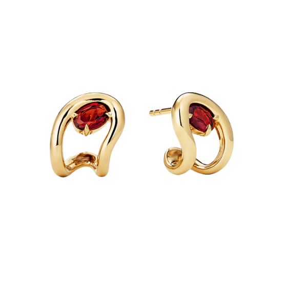 Oval Crystal Earring