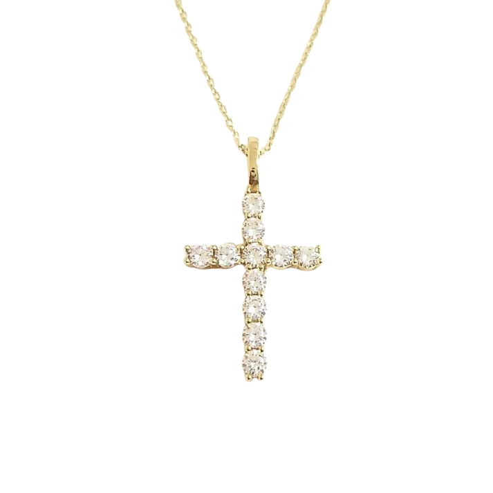 Big Gold Cross Necklace