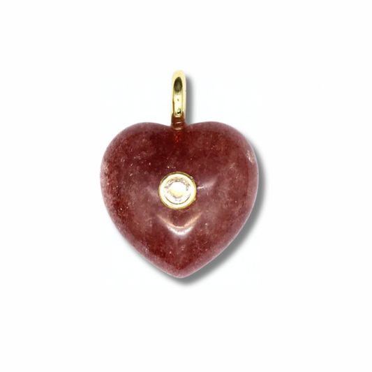 Heart Stone Charm