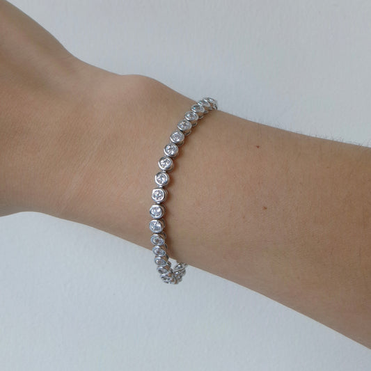 Bezel Tennis Bracelet