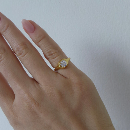 Pinky Square Ring