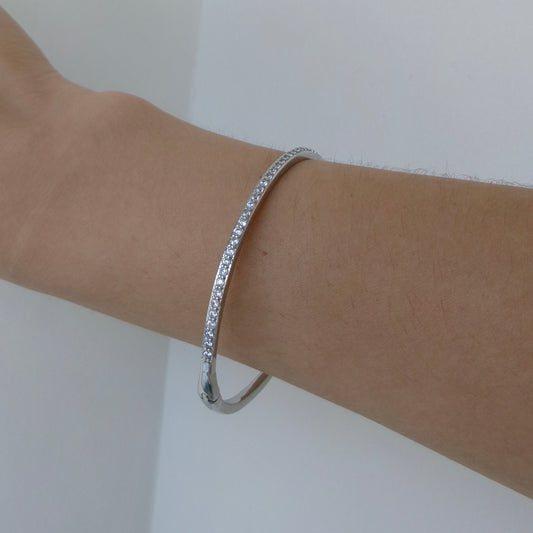 Pavé Skinny Bangle