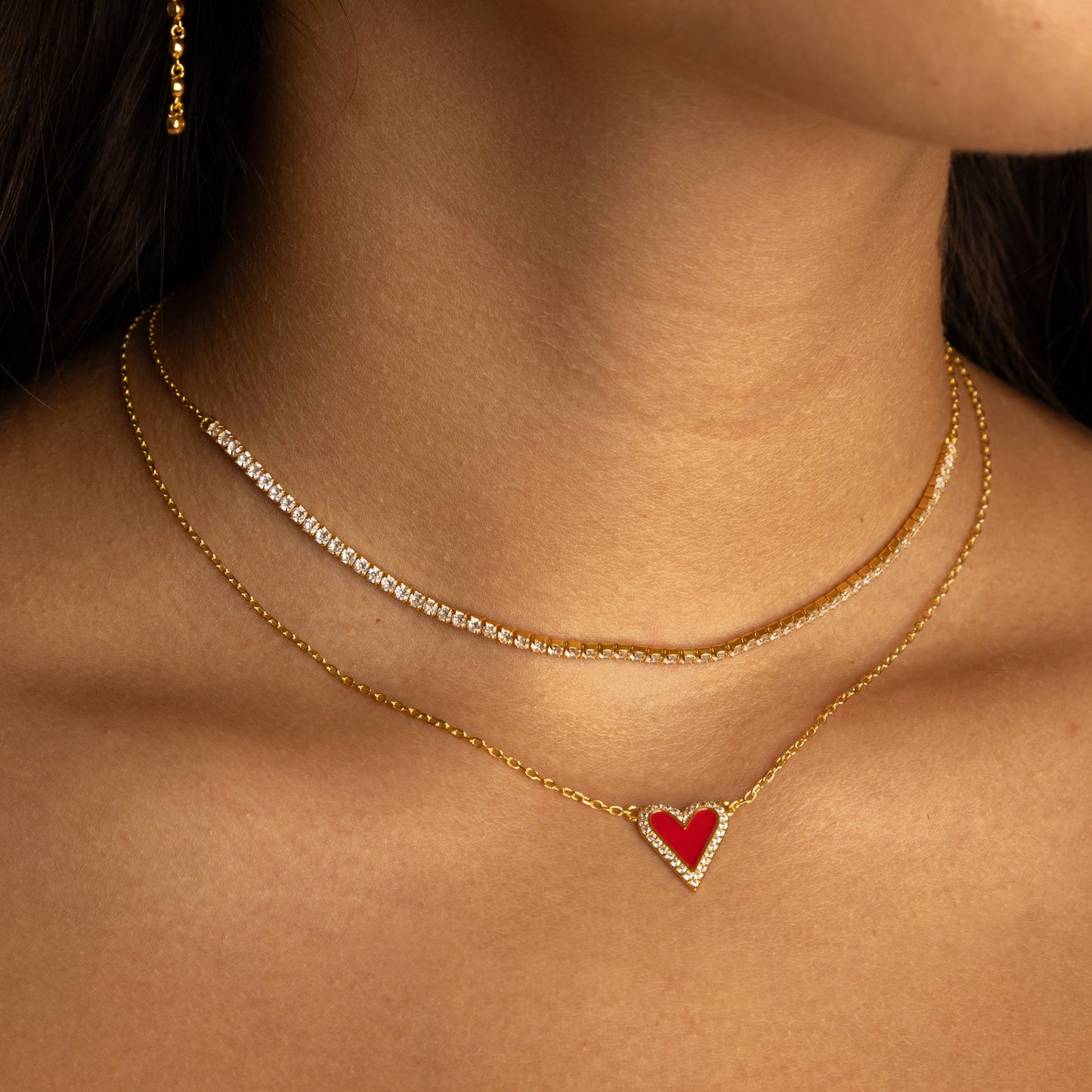 Mini Half Tennis Necklace