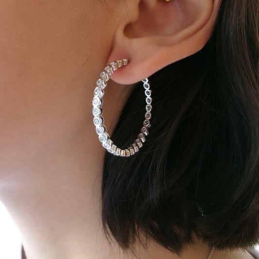 Bezel Open Hoop