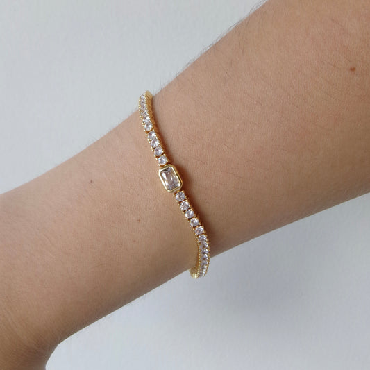 Tennis Emerald Bracelet
