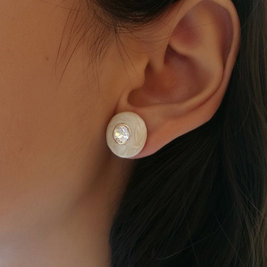 Candy White Studs