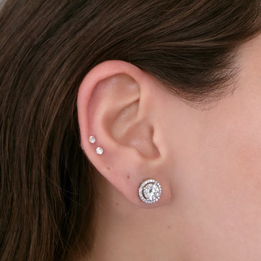 Moissanite Stud