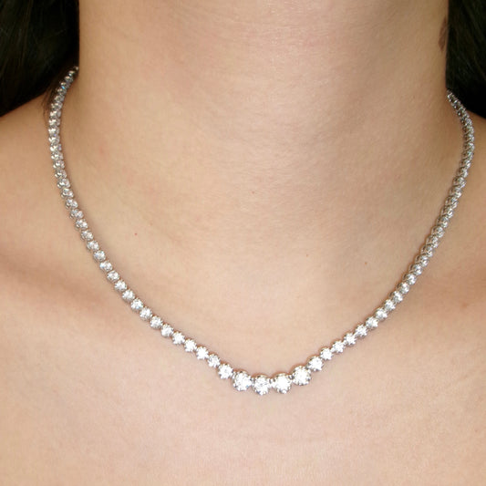 Graduated Tennis Necklace