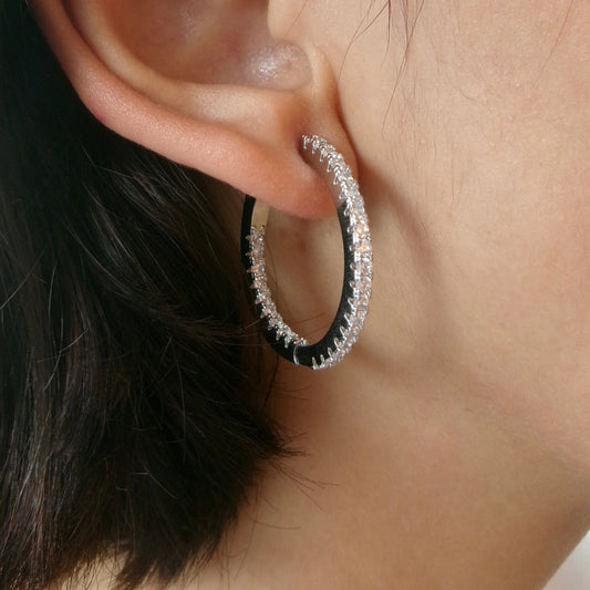 Skinny Pavé Hoop