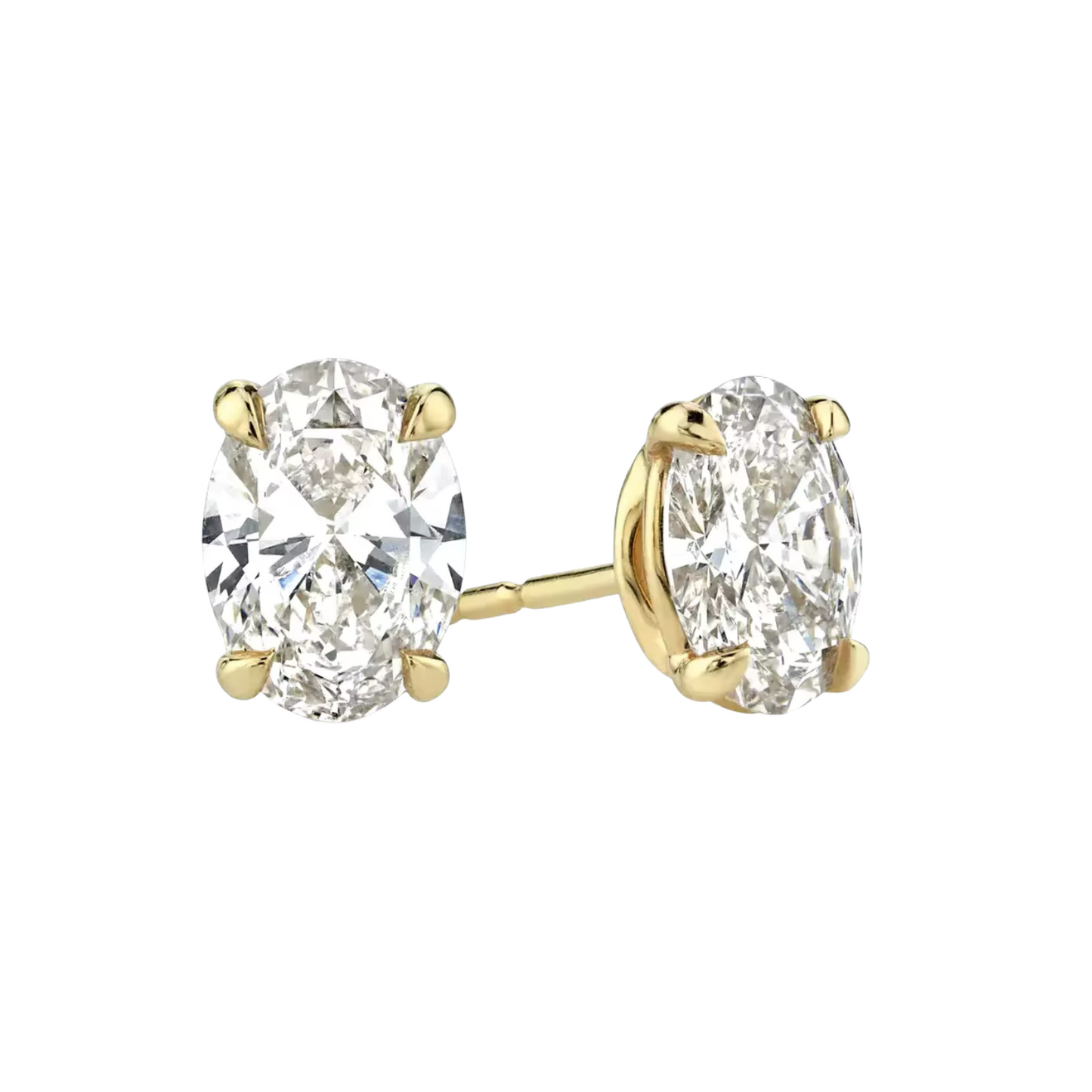 Oval Solitaire Stud