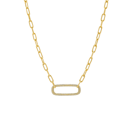 Link Pavé Necklace