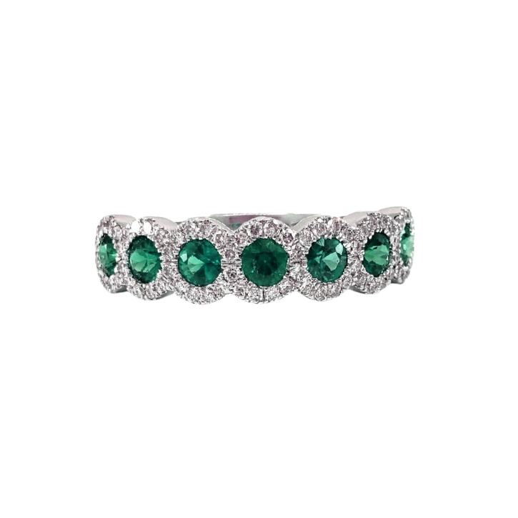 Green Halo Ring