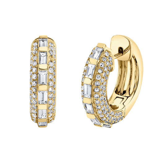 Chunky Baguette Hoop