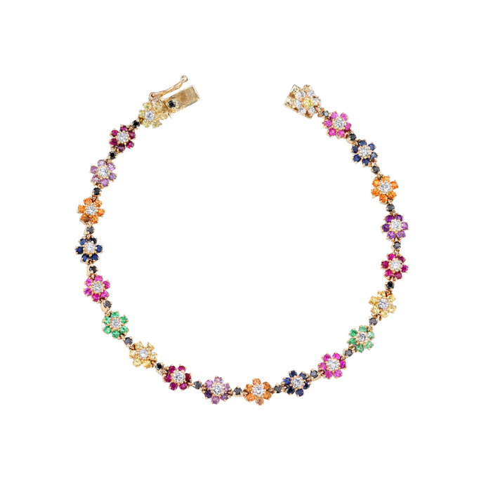 Rainbow Flowers Bracelet