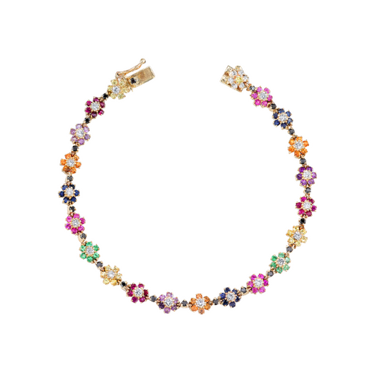 Rainbow Flowers Bracelet