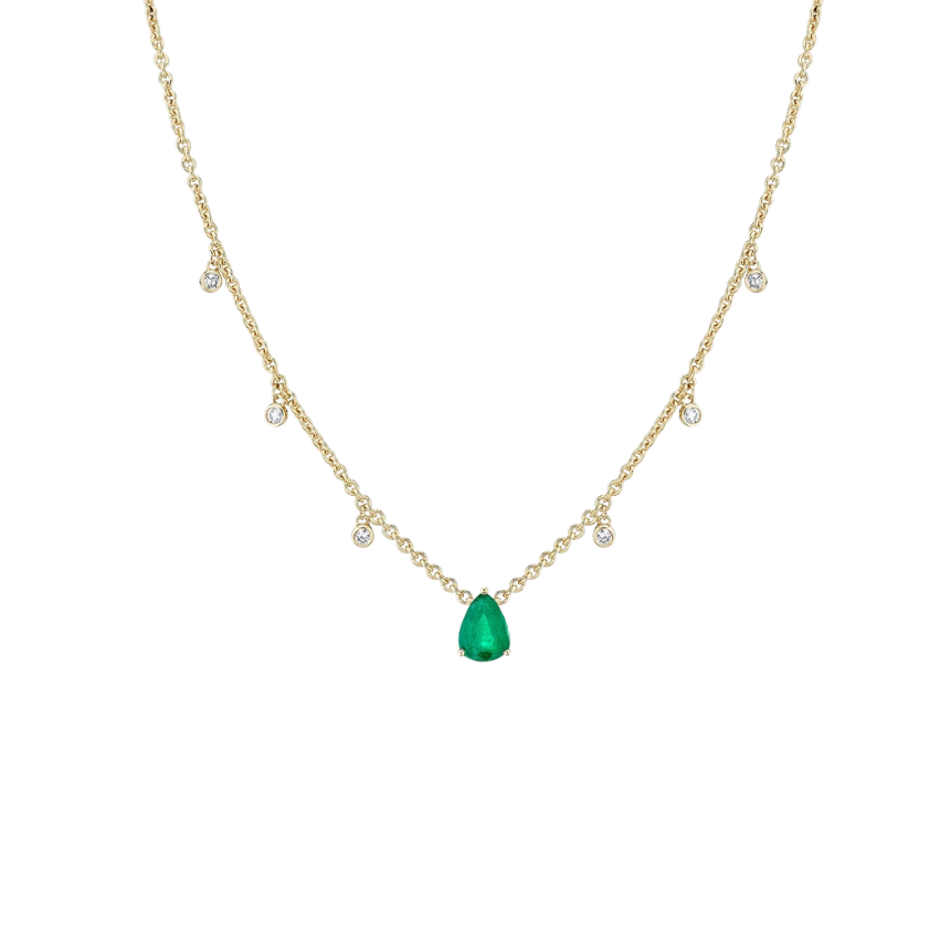 Green Pear Necklace