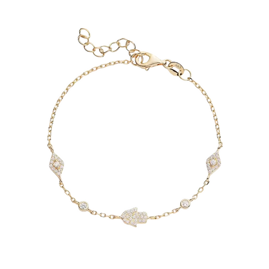 Evil Eye Pave Bracelet
